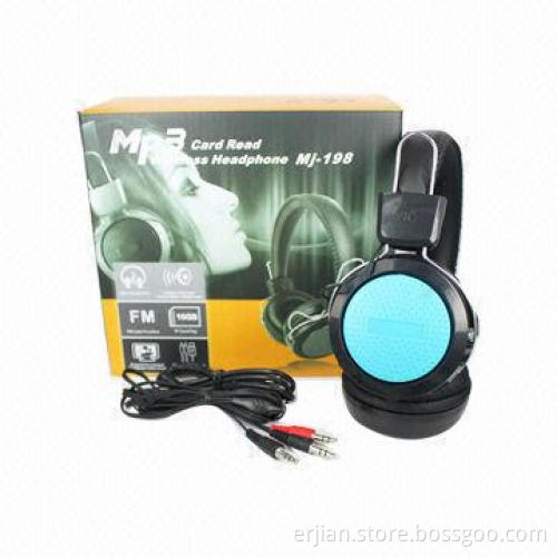 Cheap Price Wireless Headset with TF Card Slot and FM Radio, OEM Services Available